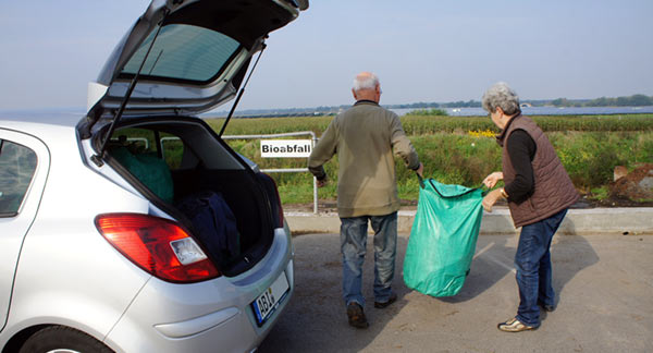 Annahme von Grünabfällen bei der ABIKW in Zerbst/Sraguth