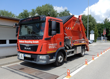 Auf der Waage der Wolfener Recycling GmbH