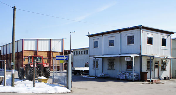 Eingangsbereich der ABIKW Bauschuttsortieranlage