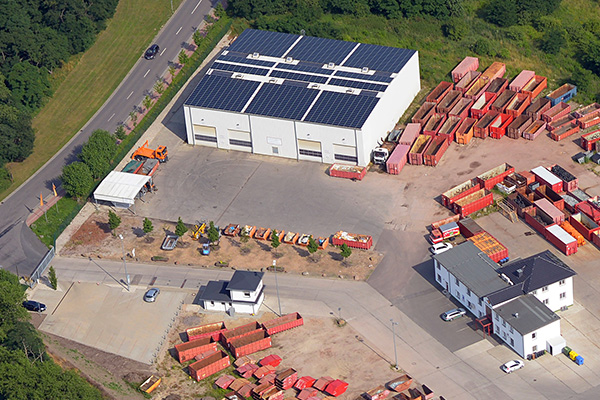 Foto: Hof der ABIKW aus der Vogelperspektive